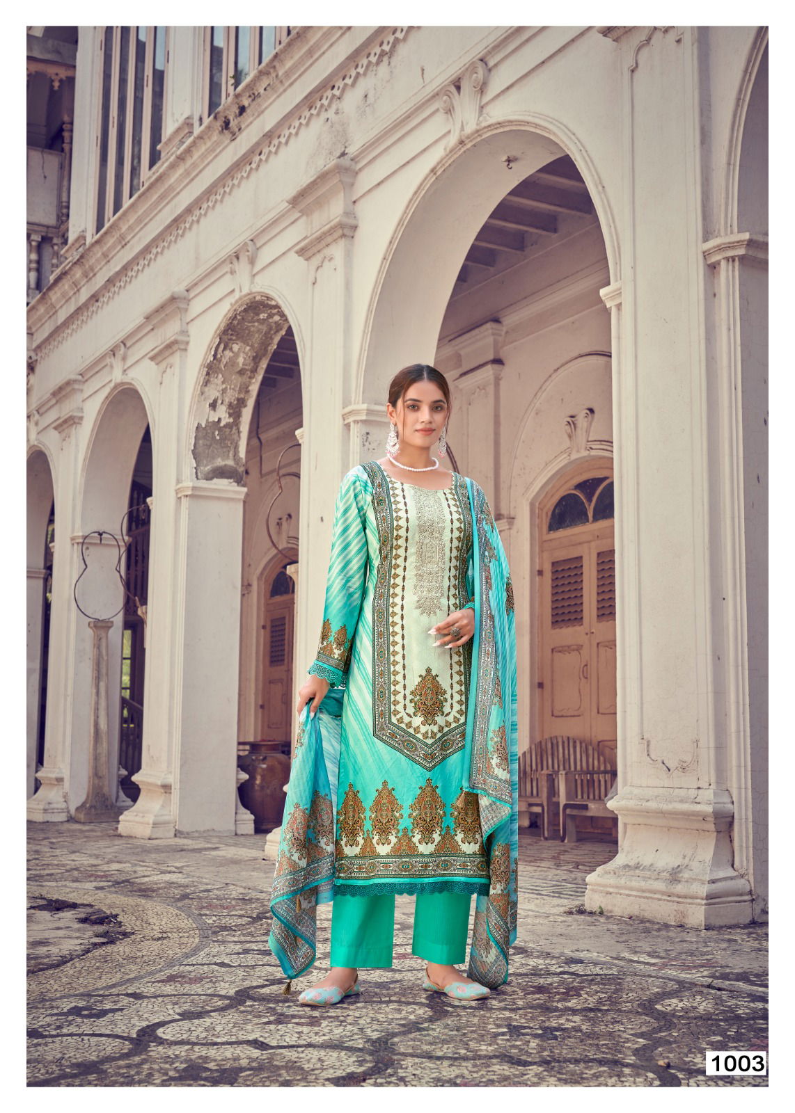 Aarzoo By Heritage Printed Dress Material Catalog